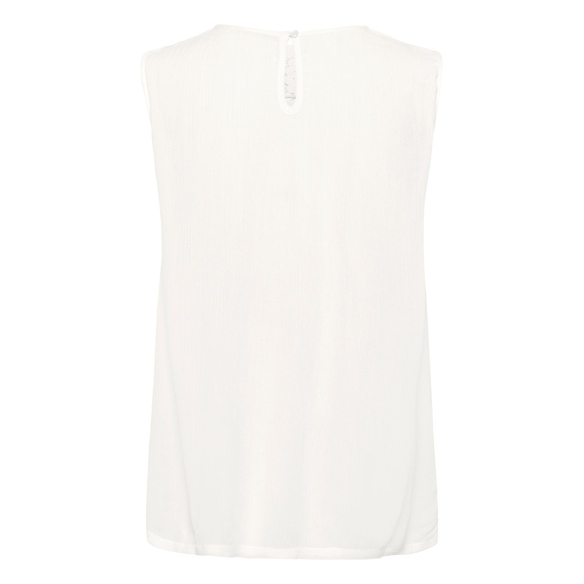 Sleeveless blouse blanc chalk, KAFFE