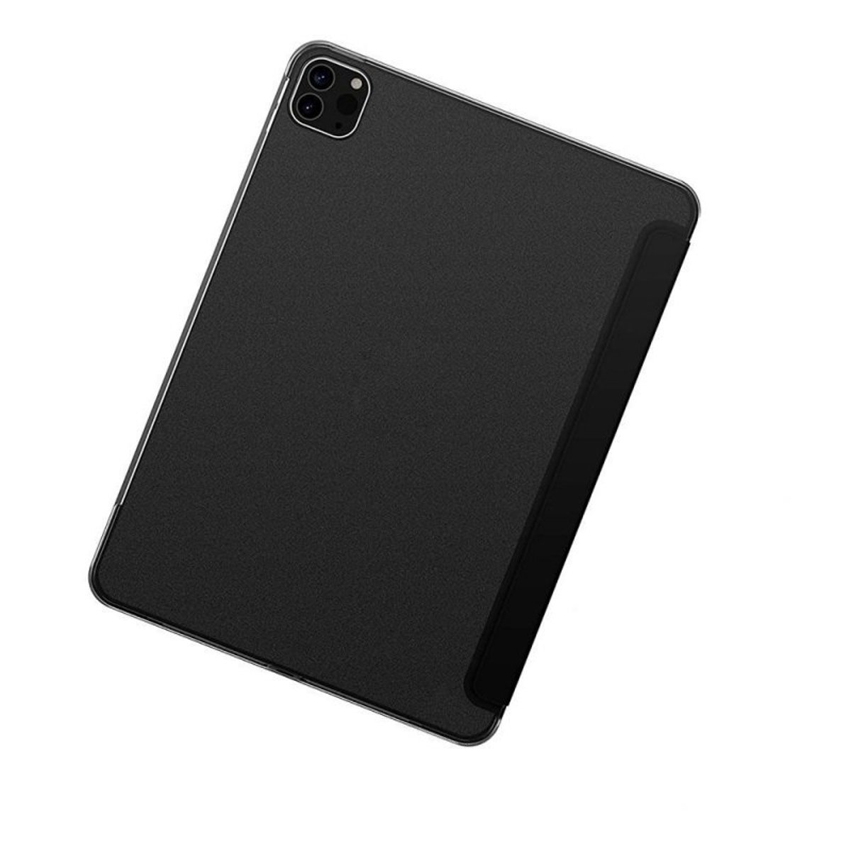 Etui Smart Cover à rabat avec support pour iPad Pro 12.9" (2018/2020/2021) noir, EVETANE