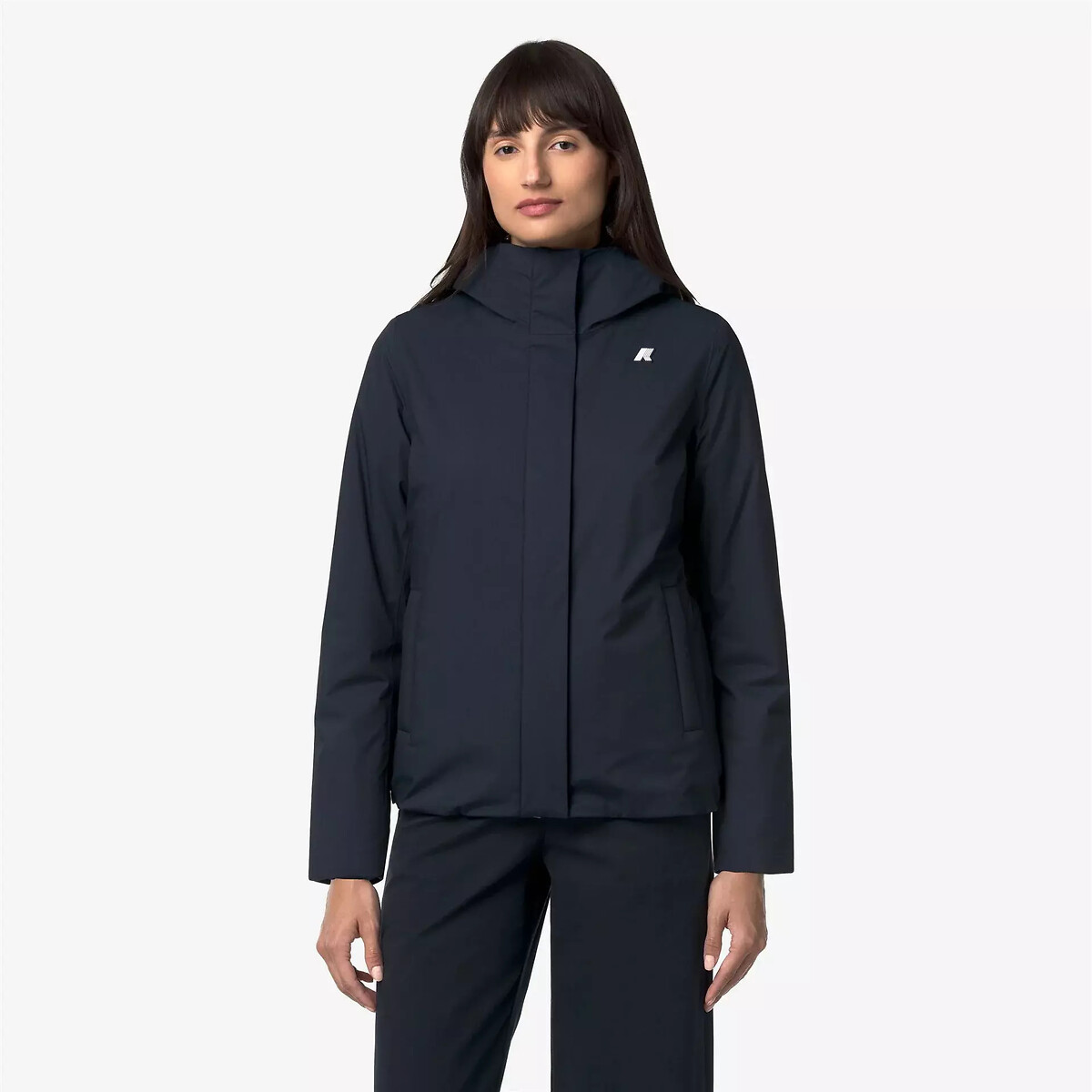 Coupe-vent mi-long, LIL TWILL SOFT BEAVER bleu gris, K-WAY