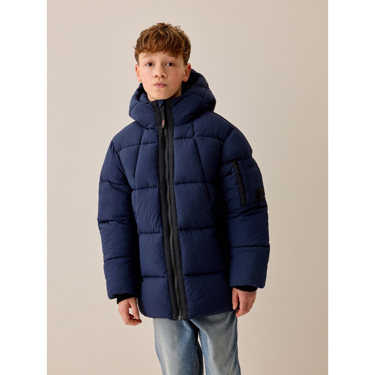 Manteau matelassé style militaire bleu marine, NEXT