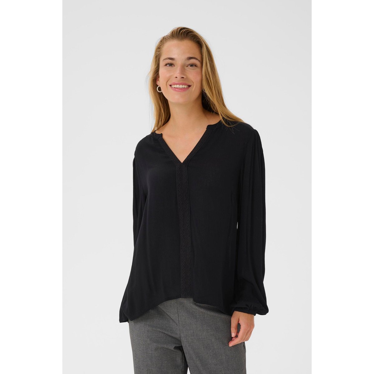 Blouse à manches longues noir black, KAFFE