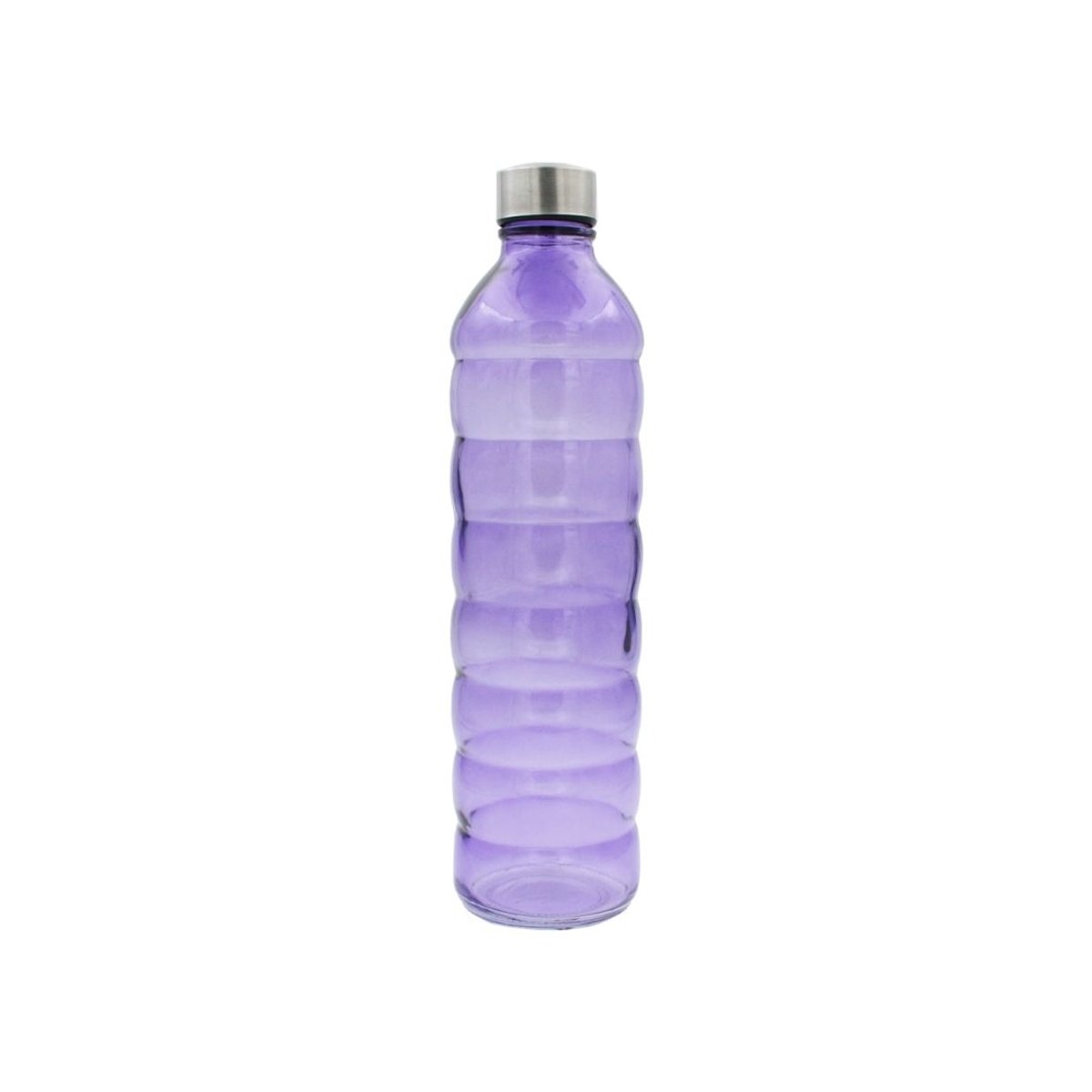 Bouteille violette en verre coloré, GLOUPOP violet, ARTIME