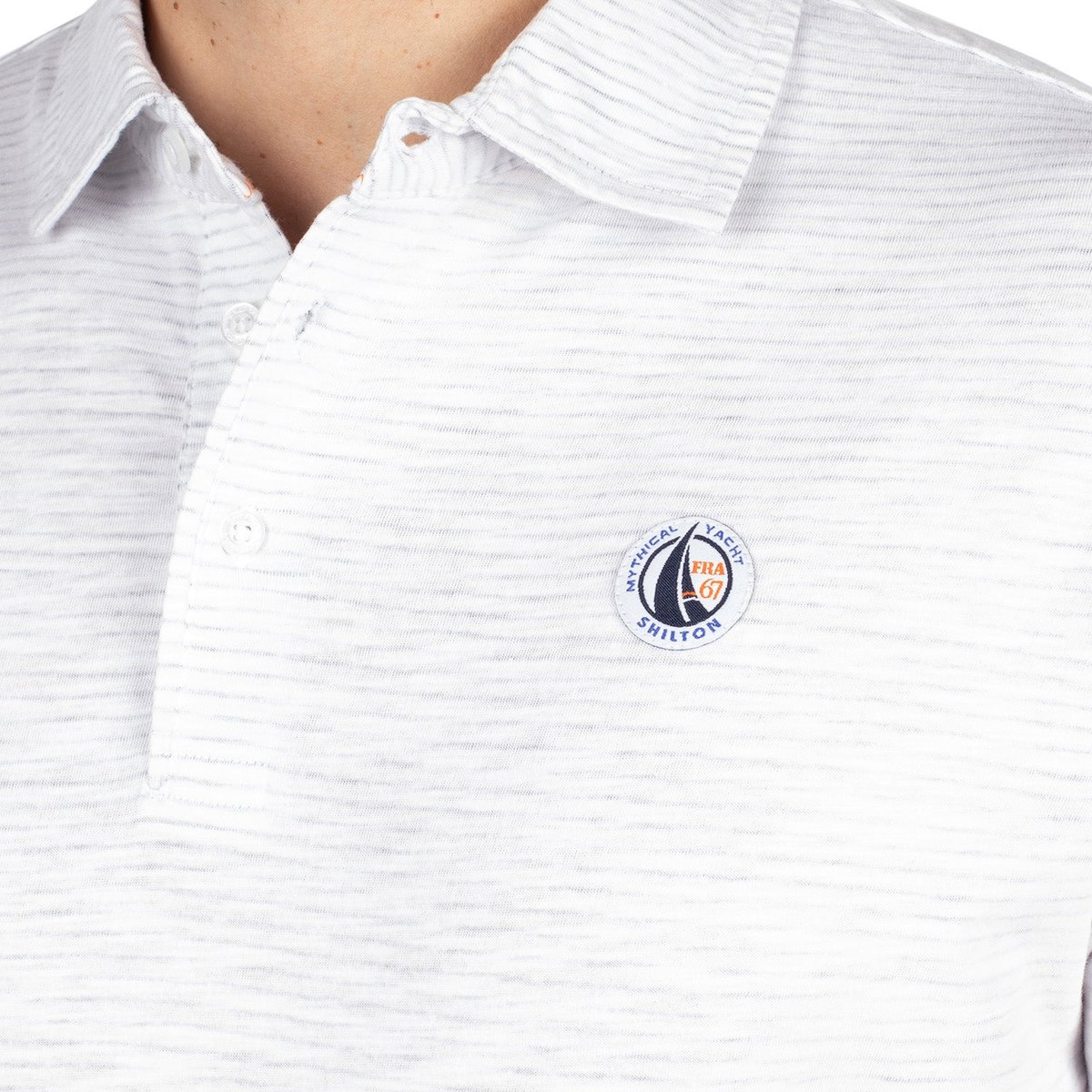 Polo yatch rayures blanc, SHILTON