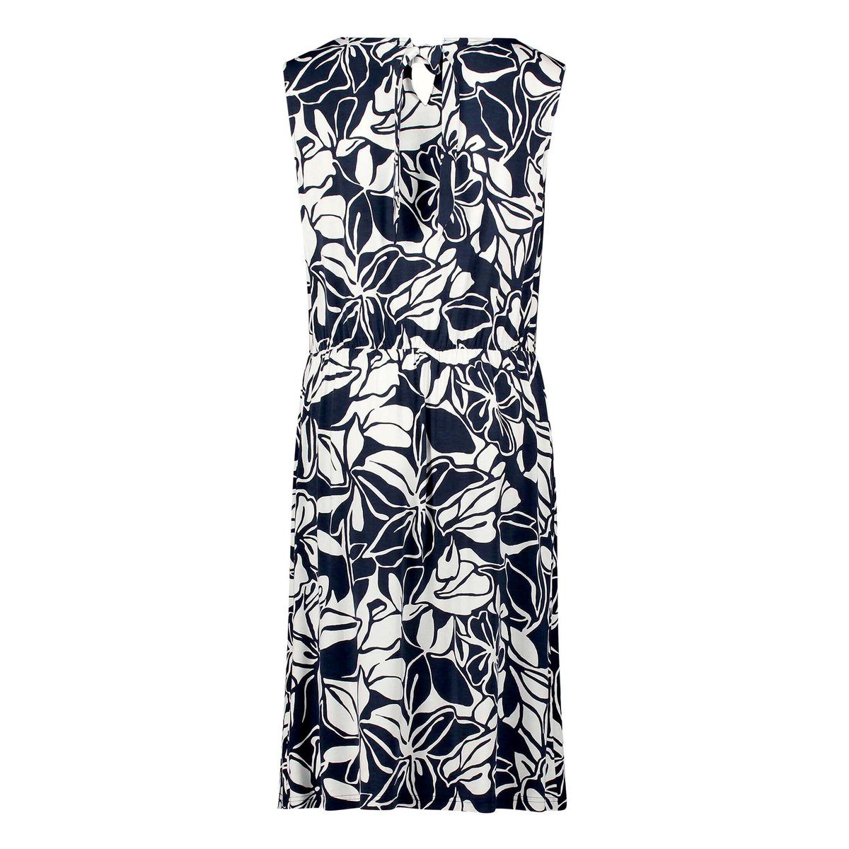 Robe d'été à encolure ronde bleu/blanc, BETTY BARCLAY