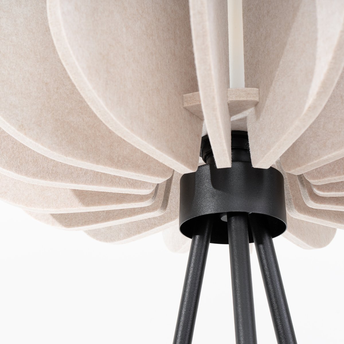 Lampadaire Feutre Beige E27 1 Mula beige, EDEN