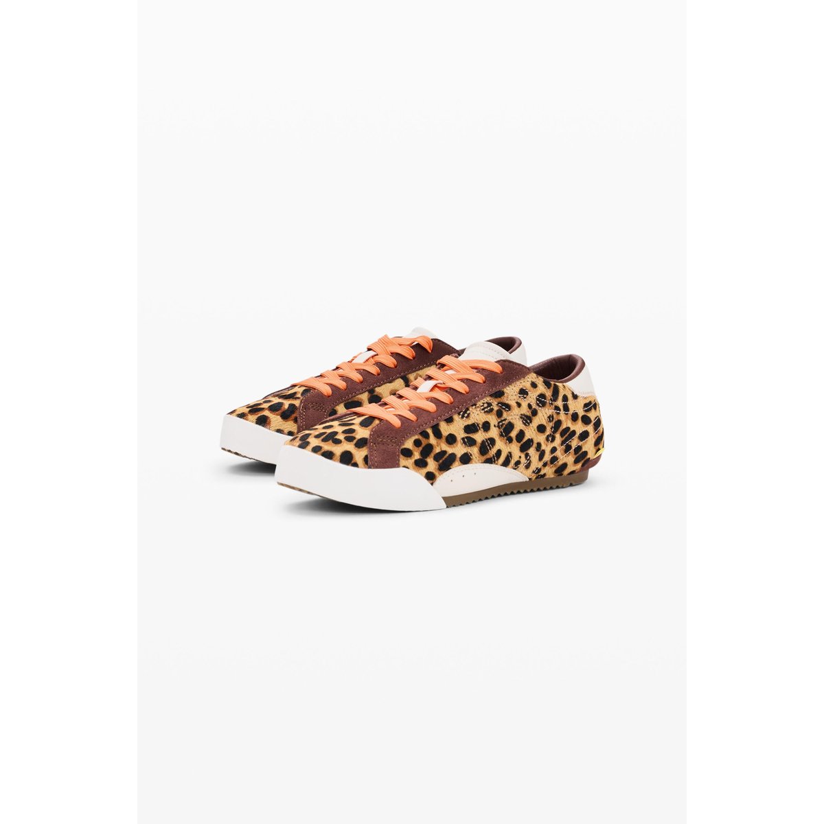 Baskets à imprimé animal 100 % cuir multicolore, DESIGUAL