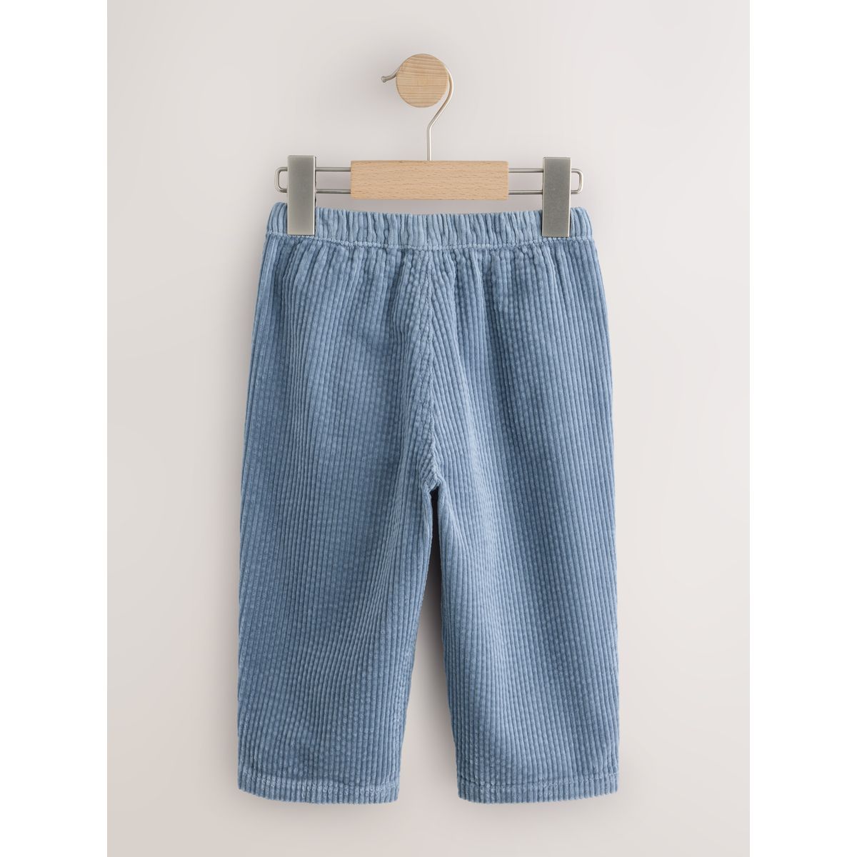 Pantalon en velours côtelé texturé, lot de 2 bleu/pierre, NEXT