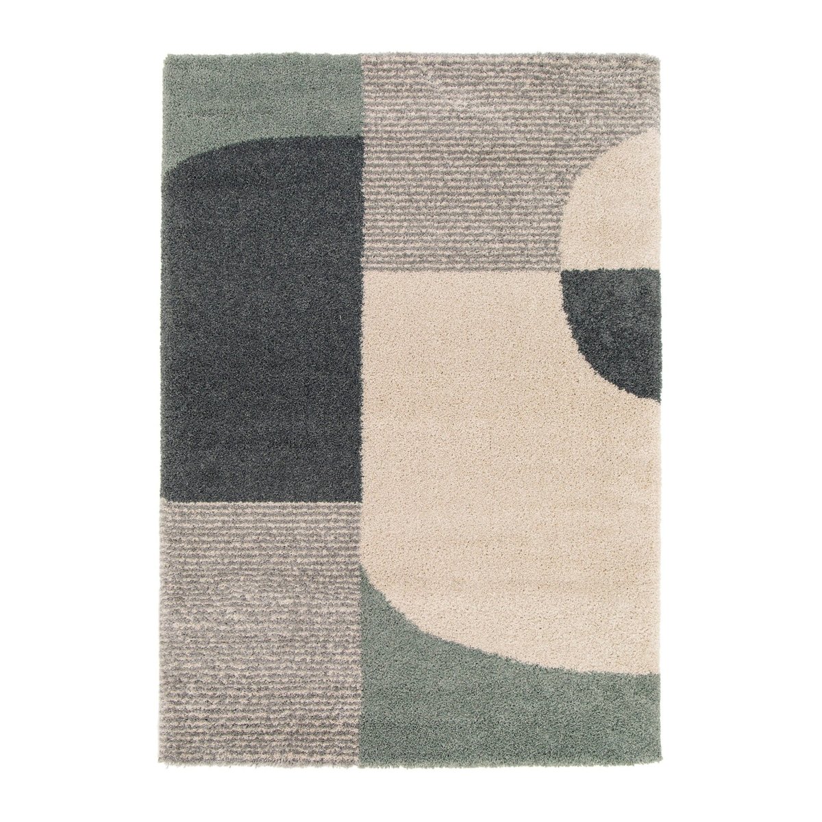 Tapis shaggy épais et confortable BAUHAUS sauge, AFK LIVING