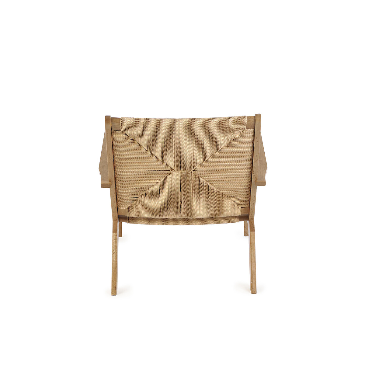 Ophelia Boho Oak Accent Chair oak, SO'HOME