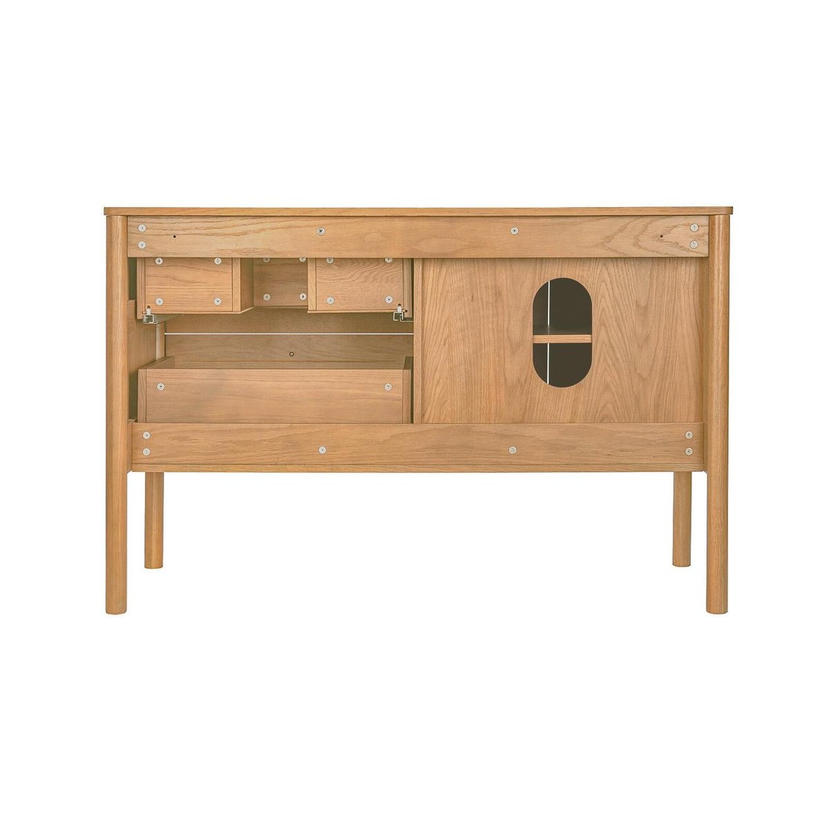 Meuble double vasque 120 cm avec vasques JOY chêne, MOB IN
