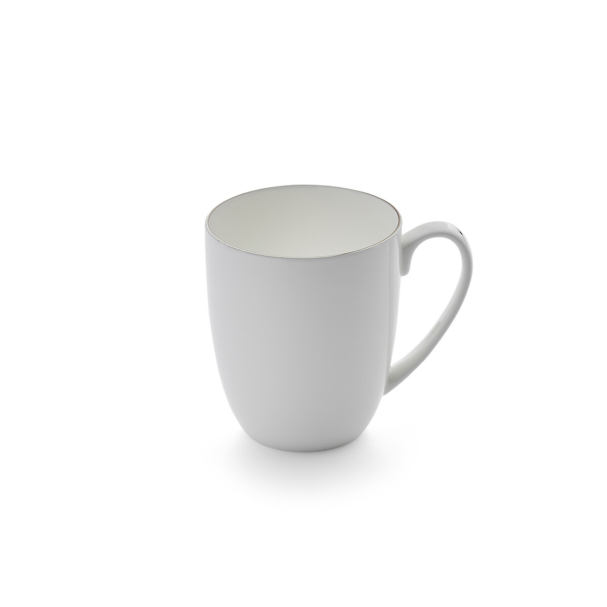 Set of 4 Serendipity Platinum Barrel Shape Mugs white, ROYAL WORCESTER