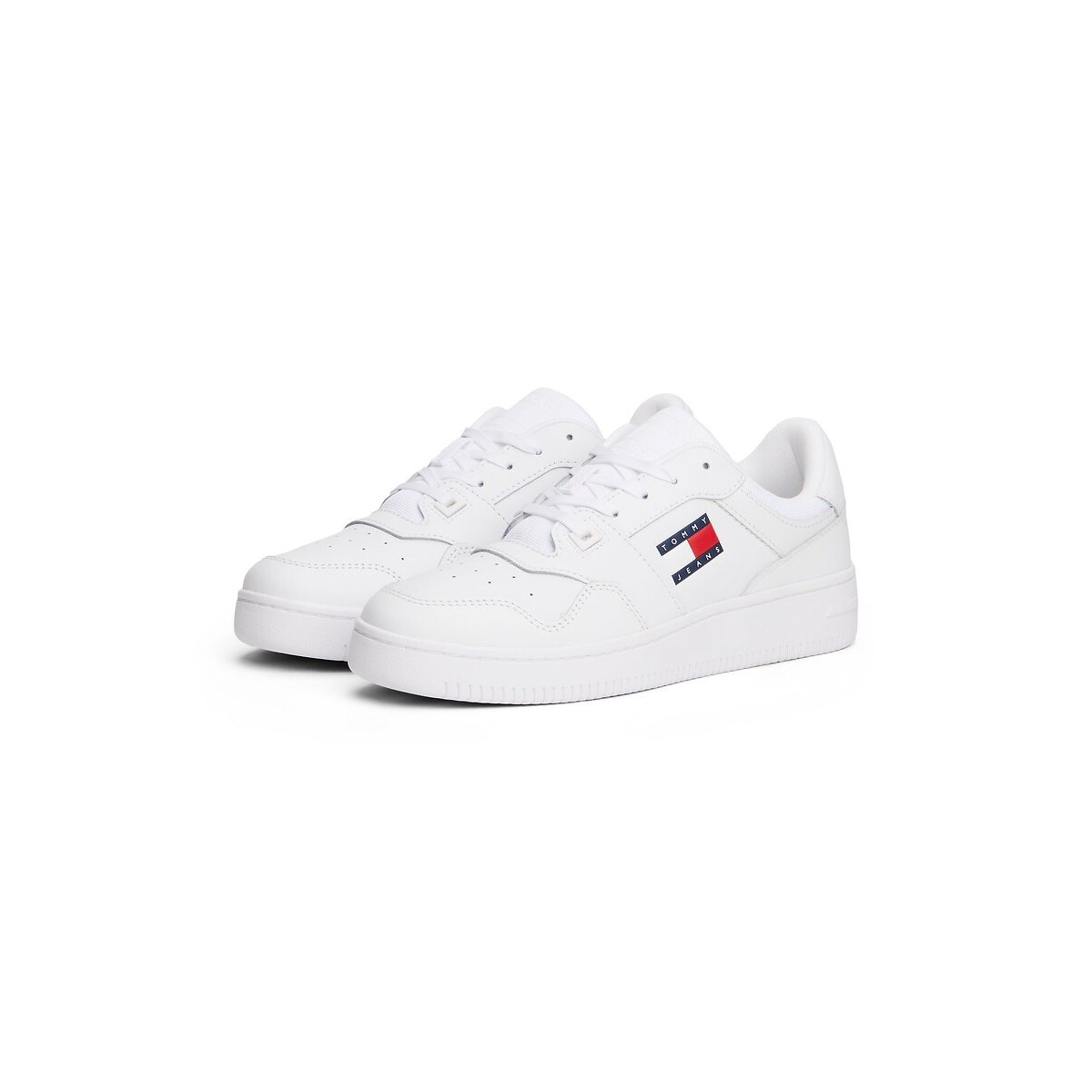 Baskets en cuir Retro blanc, TOMMY JEANS