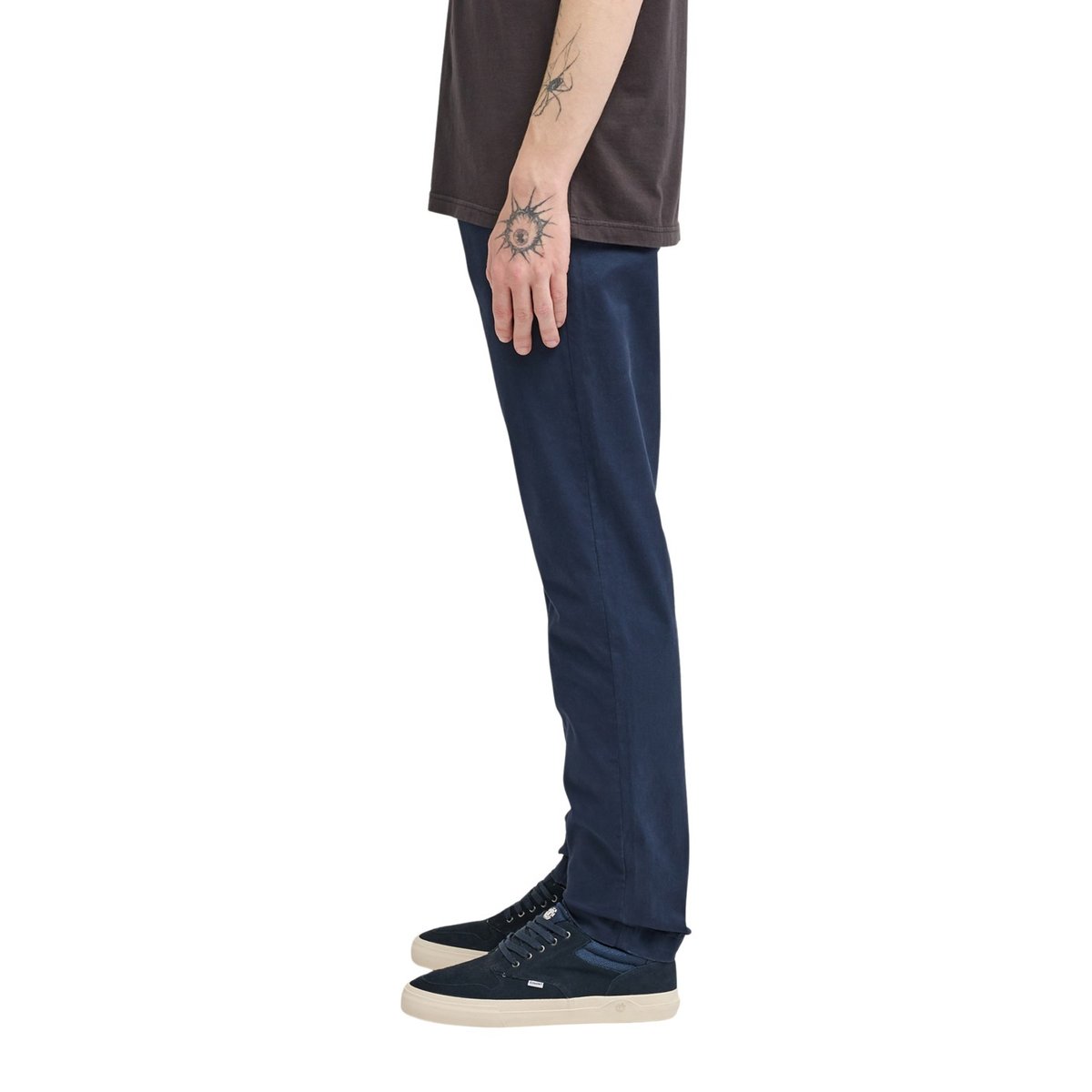 Pantalon chino SLIM CHINO TWILL bleu eclipse navy, ELEMENT