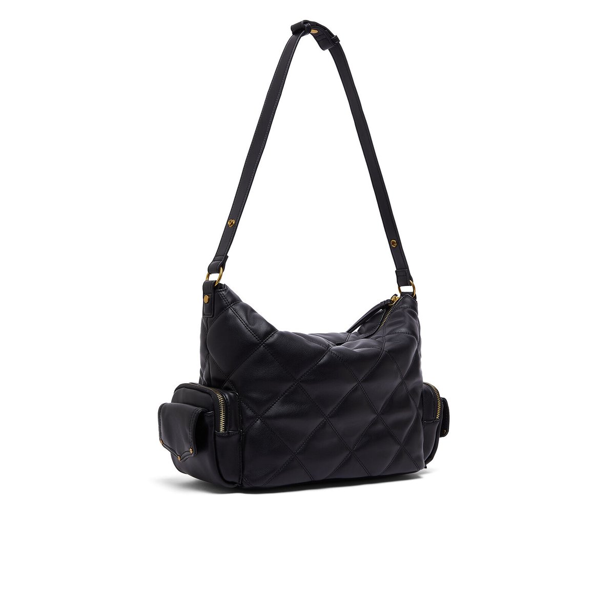 Sac hobo format moyen matelassé noir, LIU JO