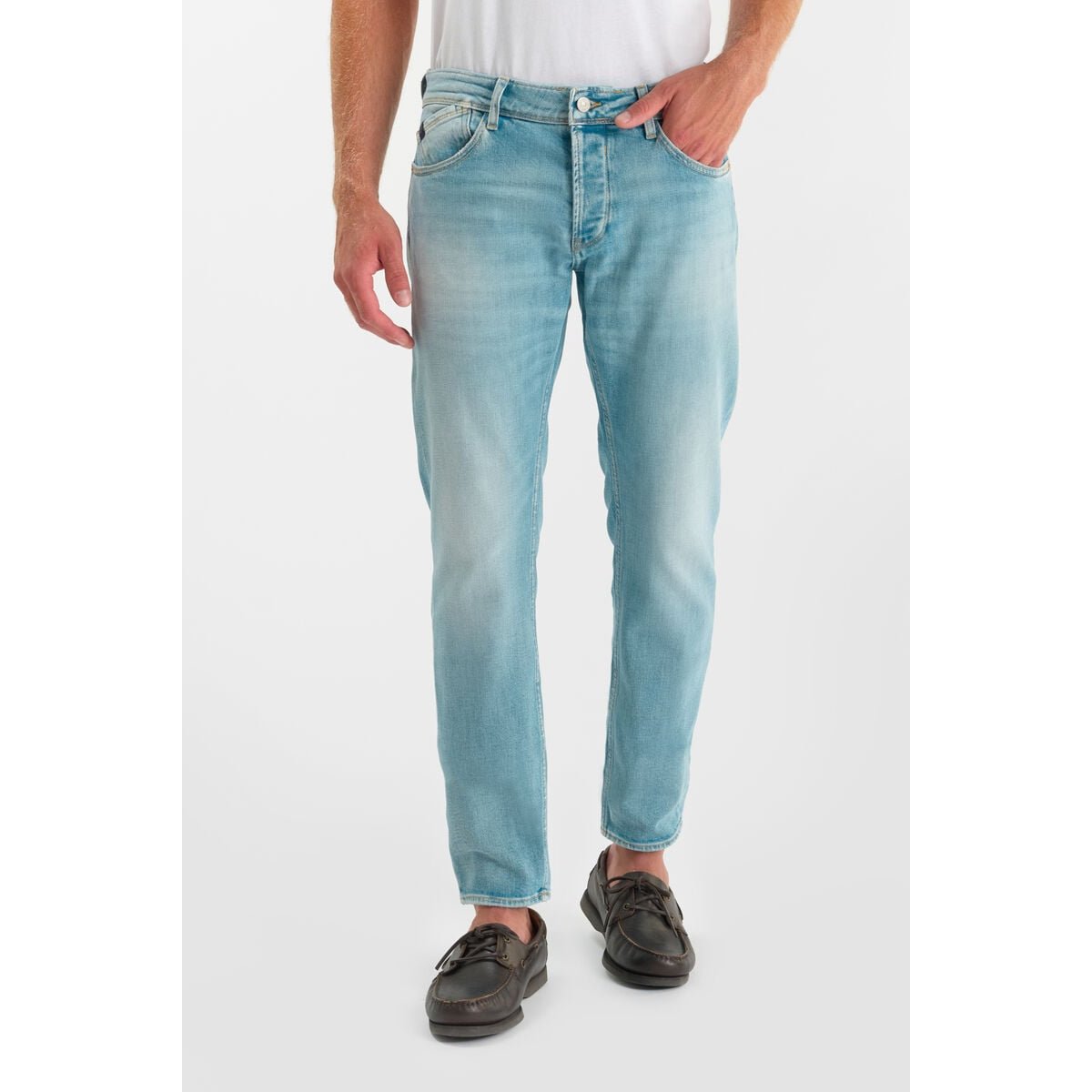 Jeans slim stretch 700/11, longueur 34 blue, LE TEMPS DES CERISES