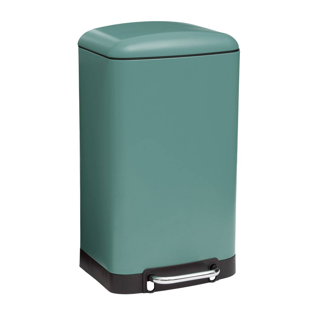 Poubelle de cuisine à pédale 30L avec frein de chute ARIANE vert, 5FIVE SIMPLY SMART
