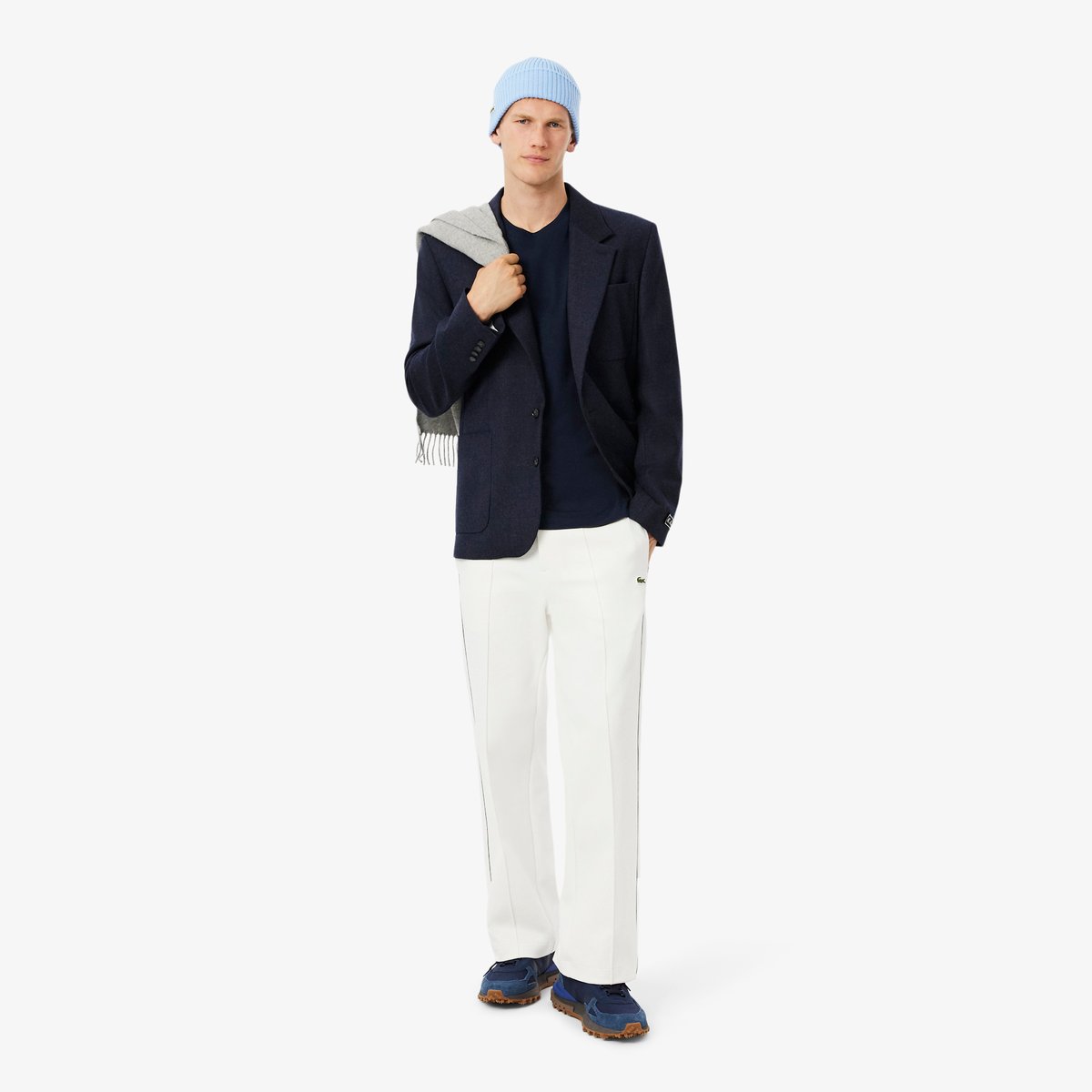T-shirt manches longues coton bleu-166, LACOSTE