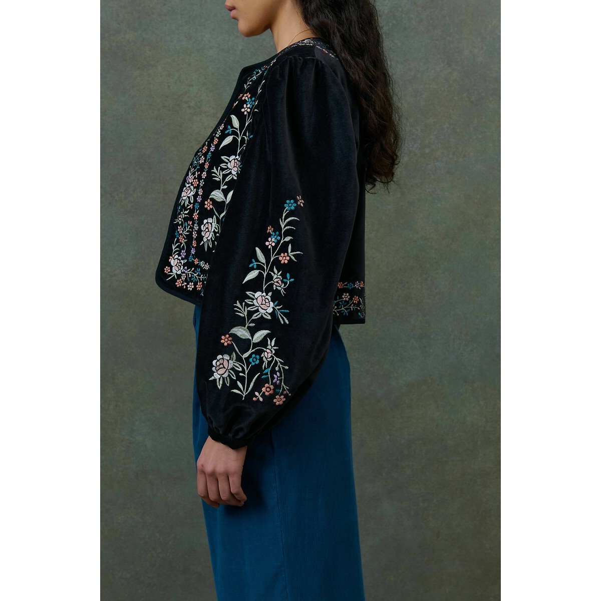 Duras Embroidered Velour Jacket 90006527, LOUISE MISHA