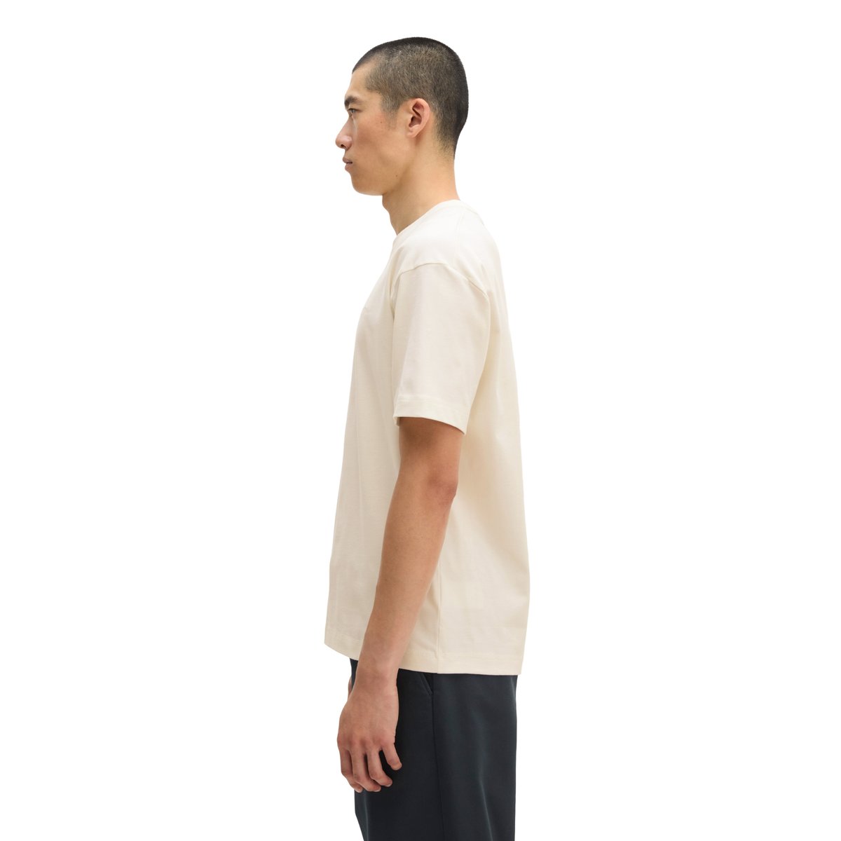 T-shirt relaxed en jersey de coton bio épais blanc, MARC O'POLO