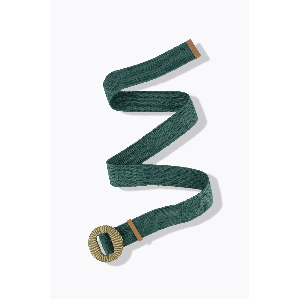 Ceinture tressée extensible kaki, ULLA POPKEN