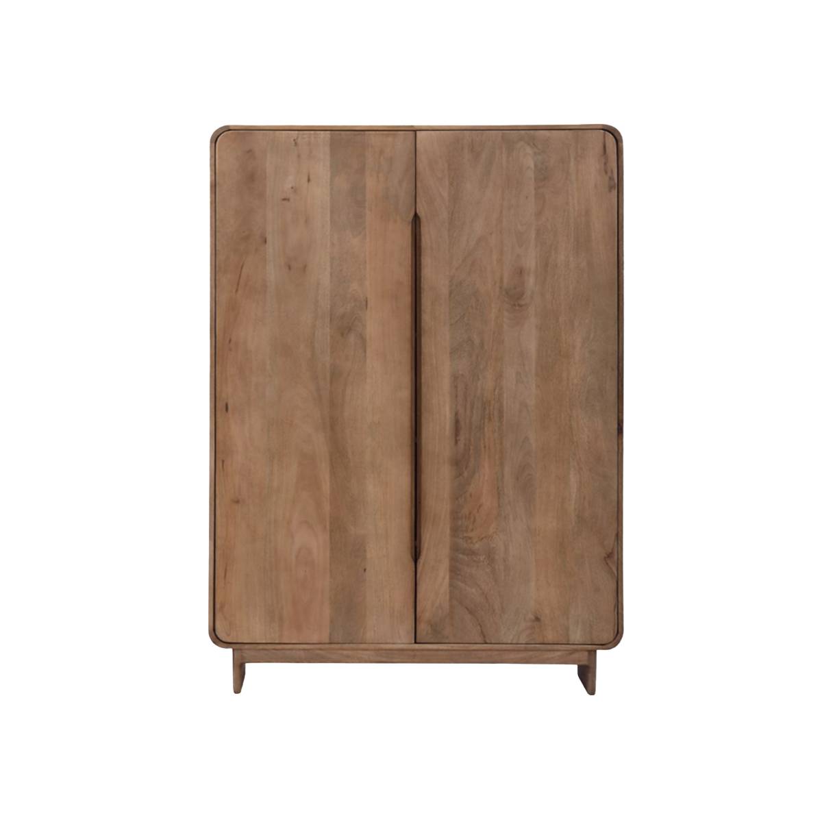 Armoire 2 portes en bois de manguier ALMA bois clair, MADE IN MEUBLES