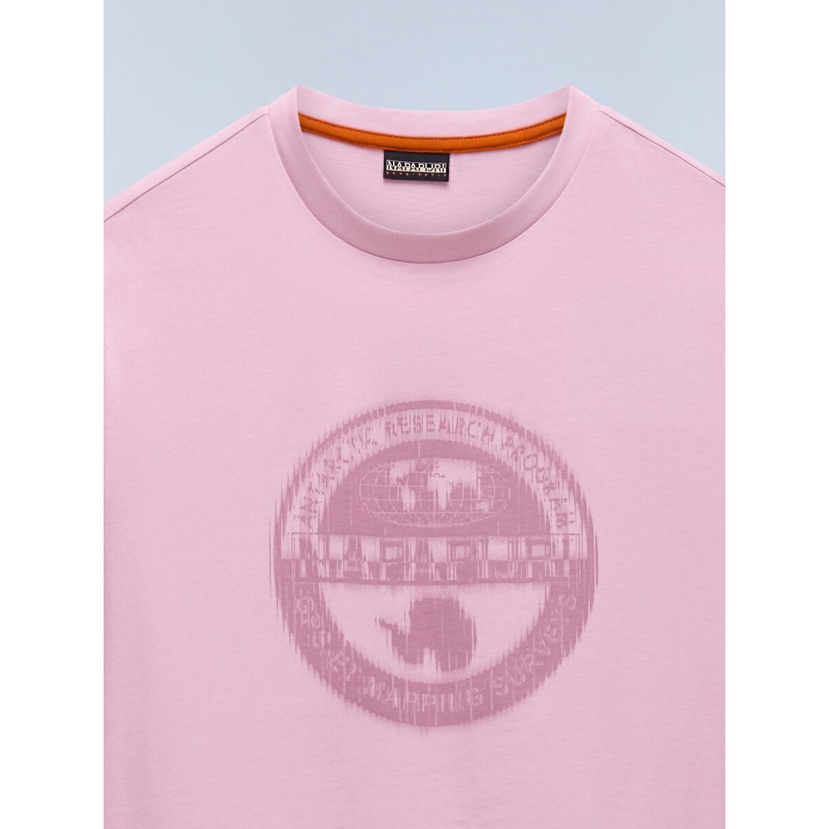 T-shirt a maniche corte con logo sul petto, S-Mahsa rosa, NAPAPIJRI