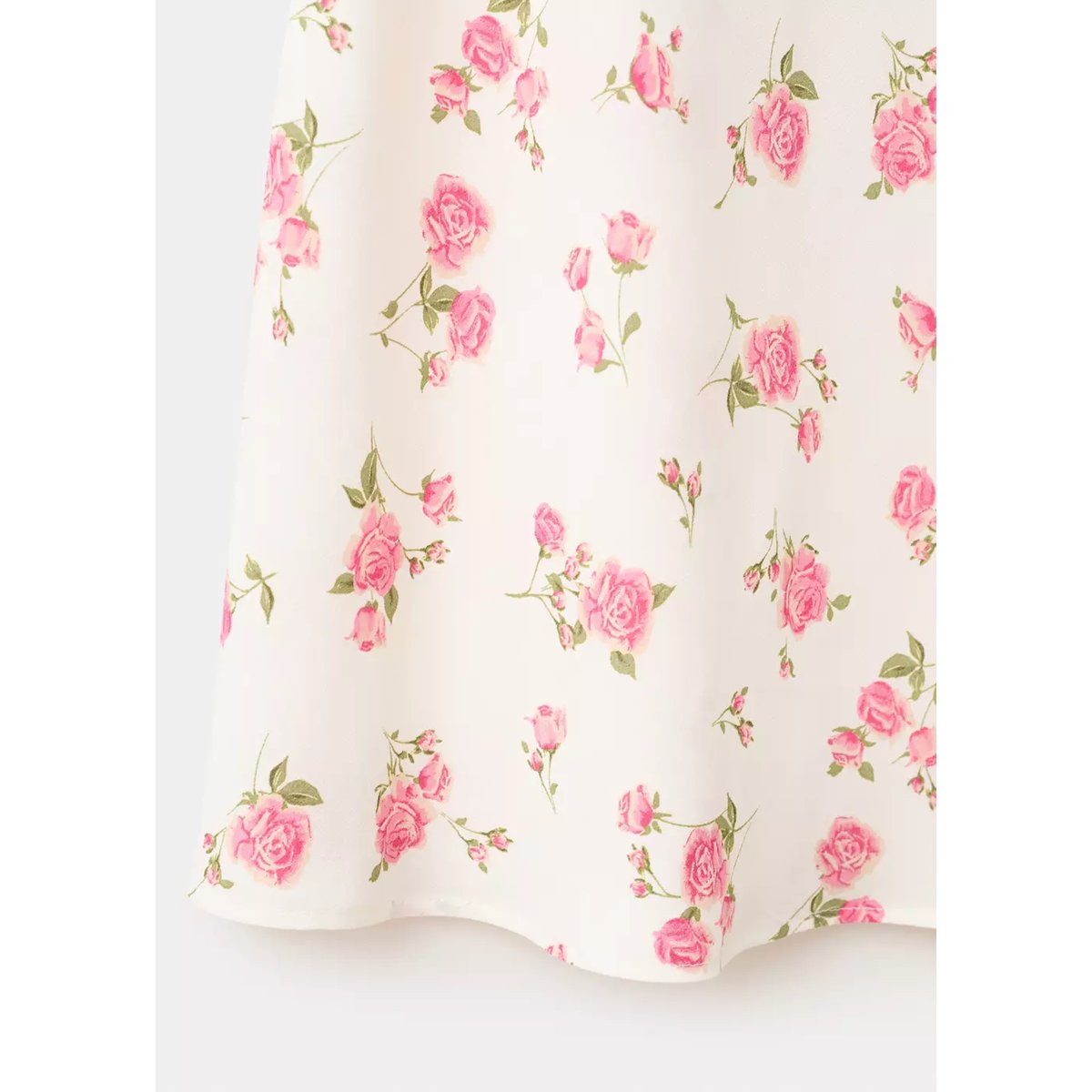 Jupe à imprimé floral maxi noir, MANGO
