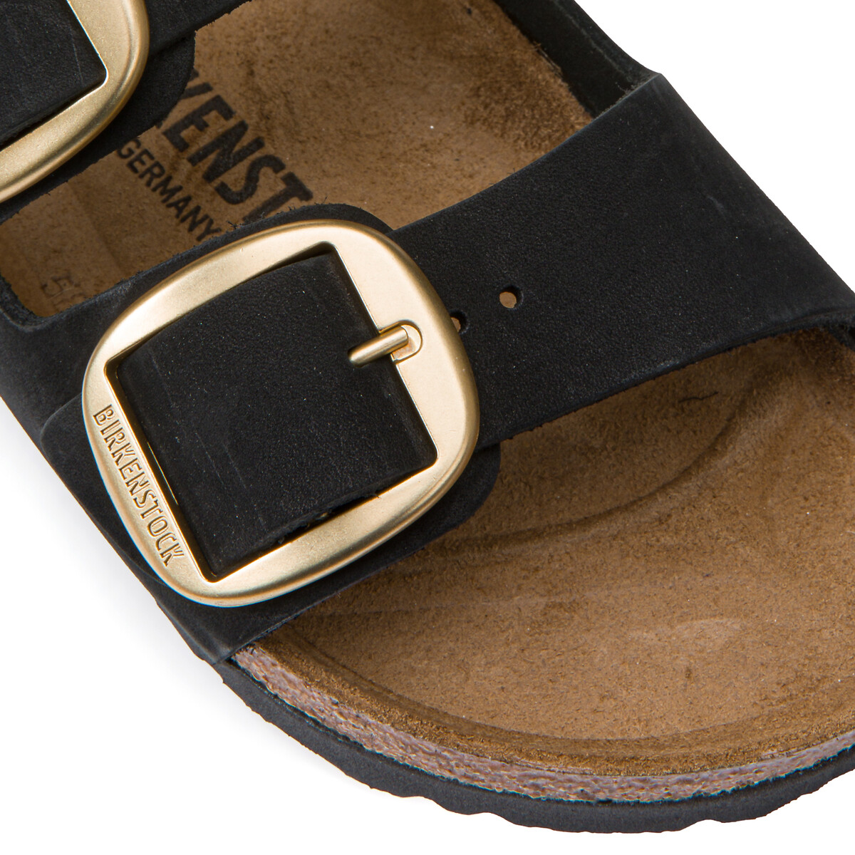 Sabot con doppio cinturino Arizona Big Buckle nero , BIRKENSTOCK