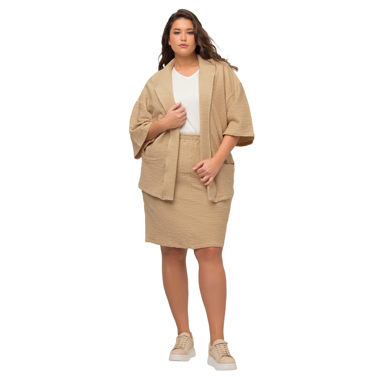 Kimono en molleton de coton bio. pop corn, ULLA POPKEN