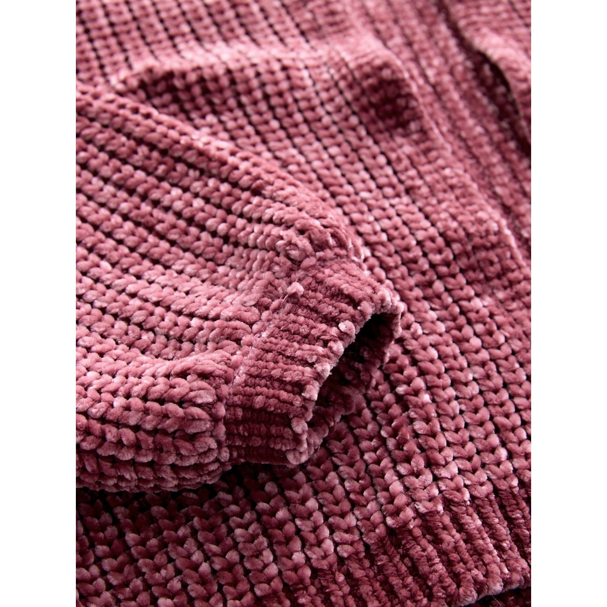 Cardigan décontracté en maille chenille rose, NEXT
