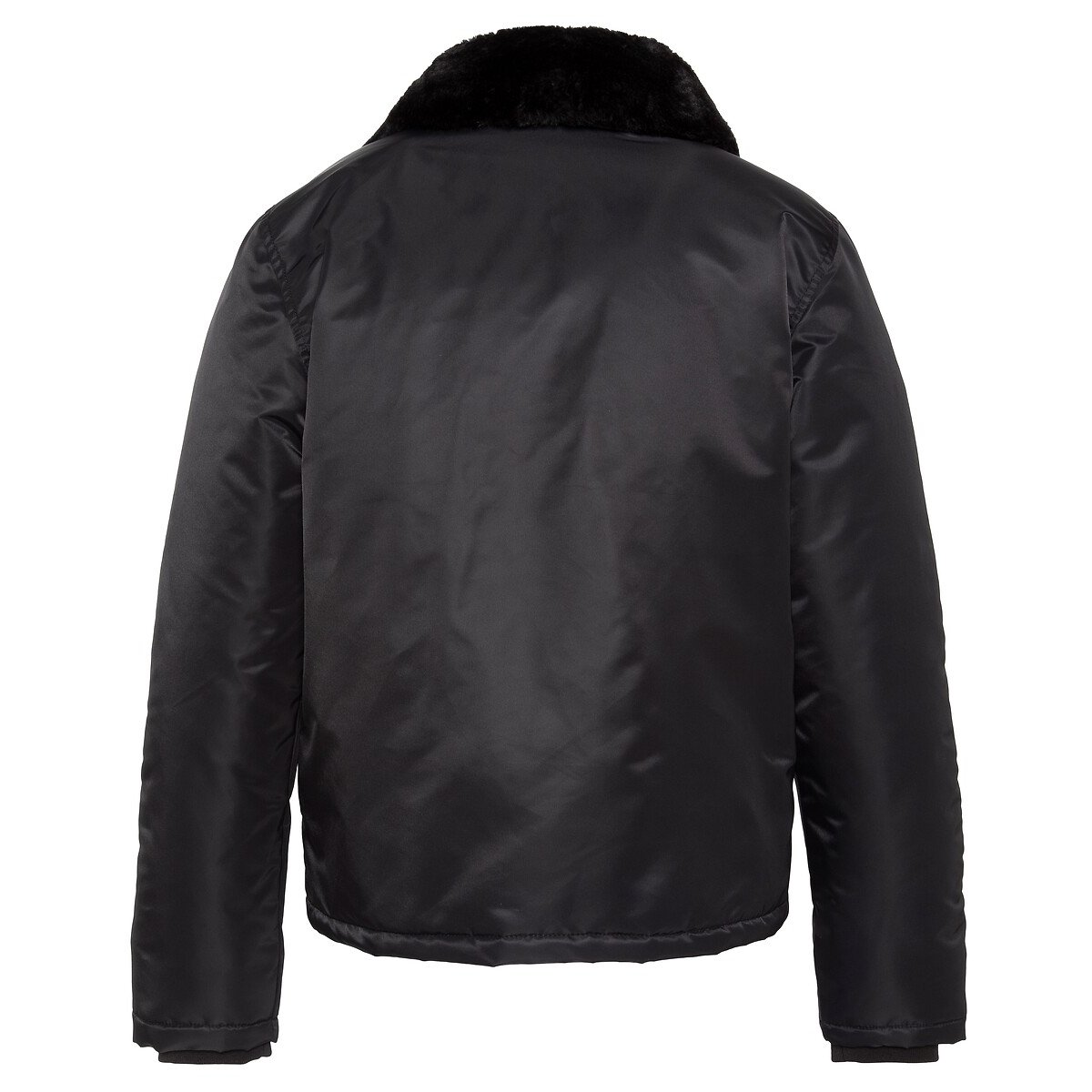 Veste aviateur, unisexe, col en sherpa, AIRDEN noir, SCHOTT