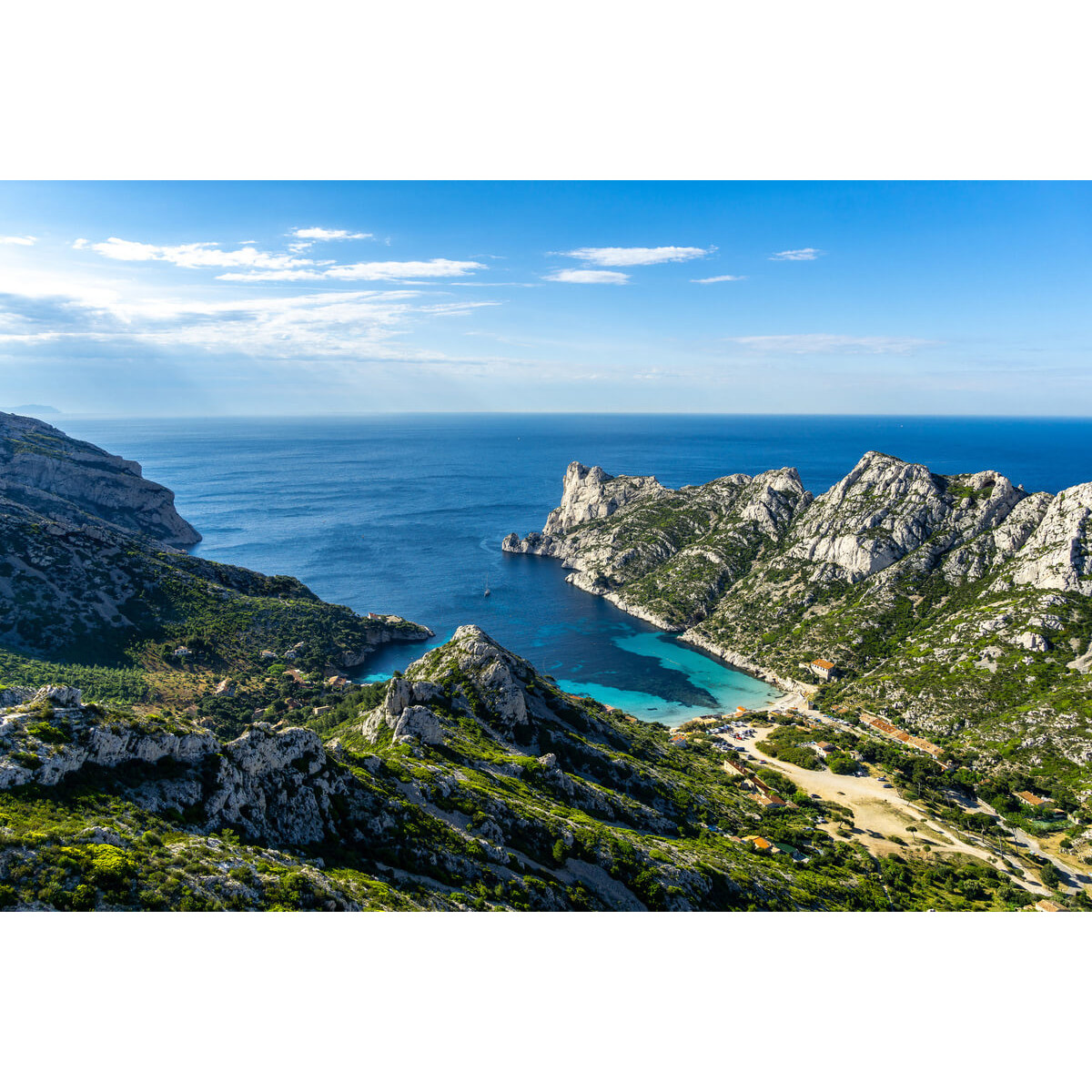Tableau Mural Calanque De Sormiou Vue Du Haut MER tableaux sur toile-multicolore, CEANOTHE
