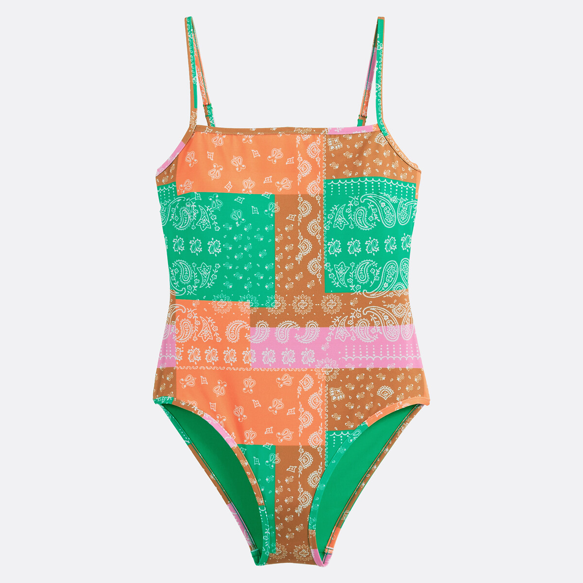 Maillot de bain 1 pièce, imprimé bandana imprimé, LA REDOUTE COLLECTIONS