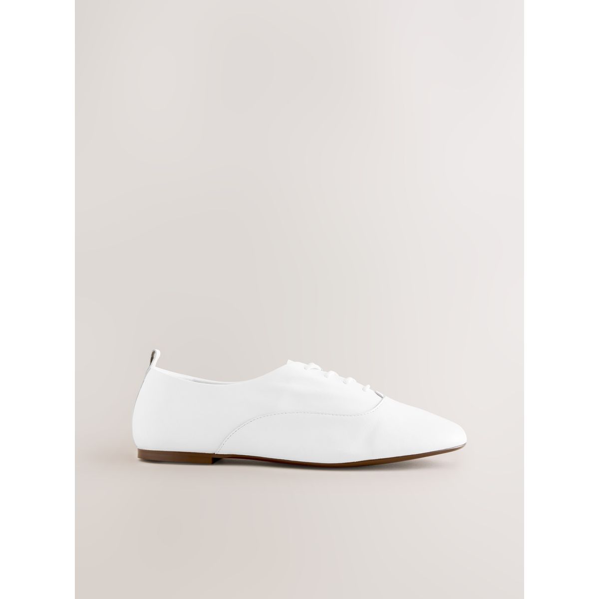 Chaussures jazz à lacets en cuir blanc, NEXT