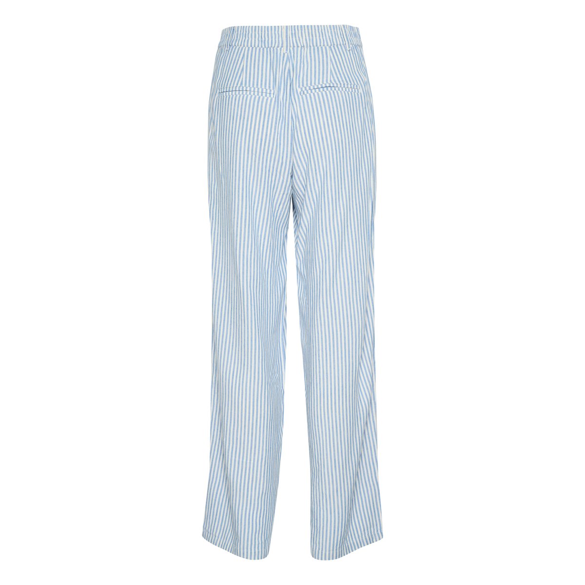Casual pants bleu blanc rayures blue milkboy, CREAM