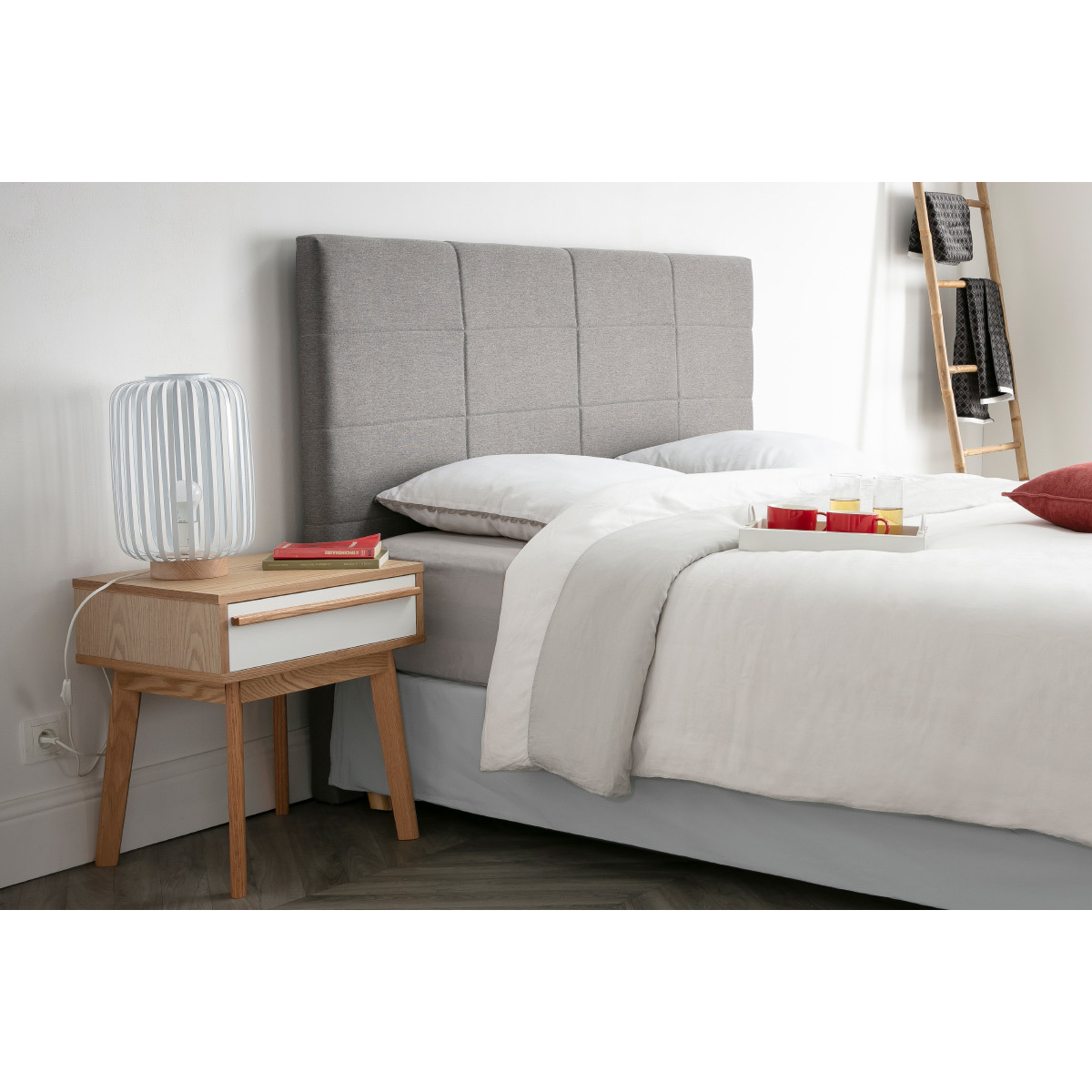 Tête de lit moderne L160 cm ANATOLE beige, MILIBOO