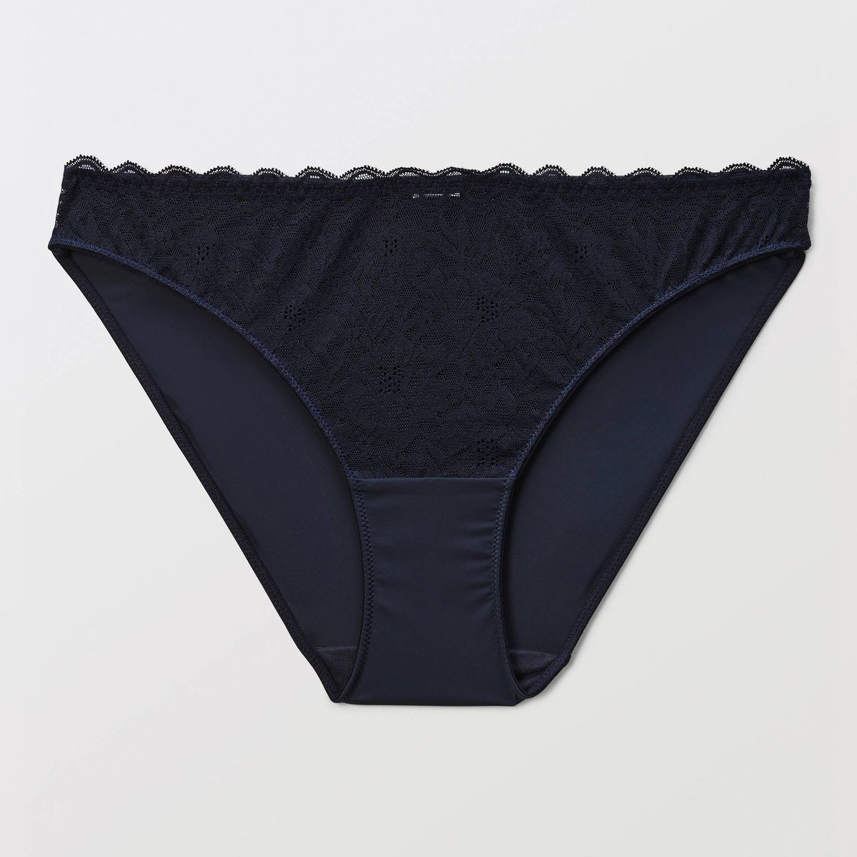 Culotte LUCILE en dentelle marine, MONOPRIX