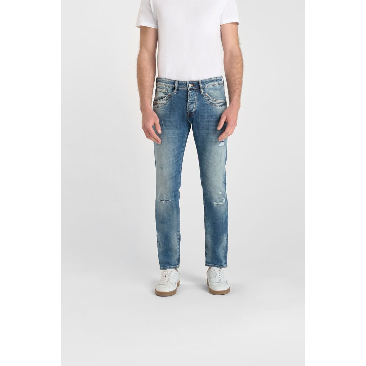 Jeans slim stretch 700/11, longueur 34 blue, LE TEMPS DES CERISES