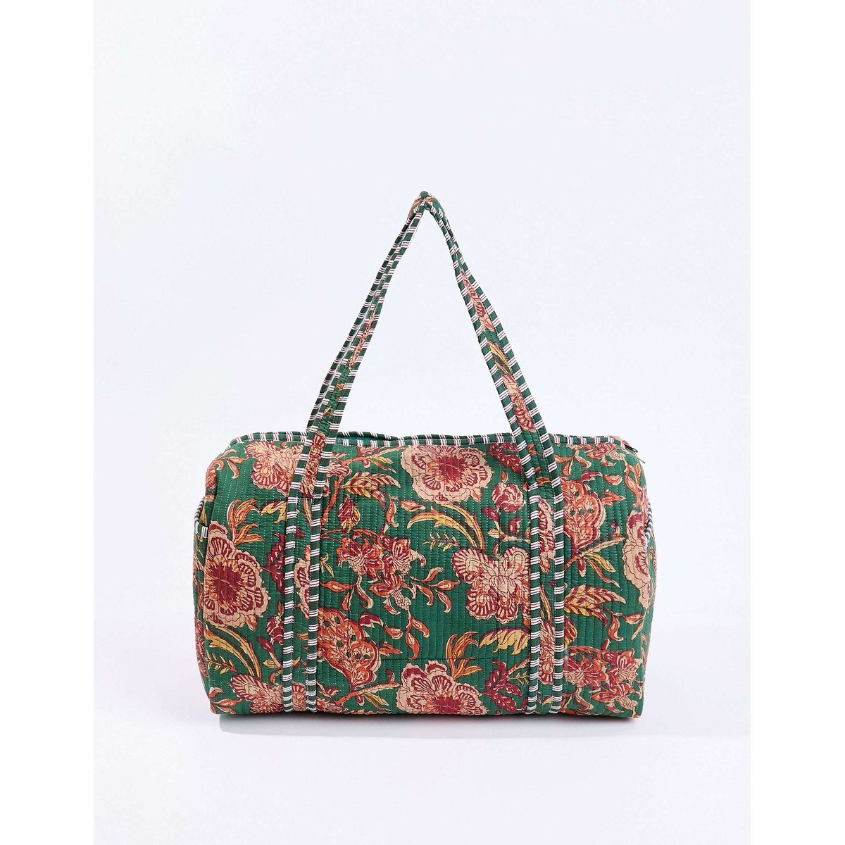 Sac week-end coton imprimé DUFFLE couleur unique, LA FIANCÉE