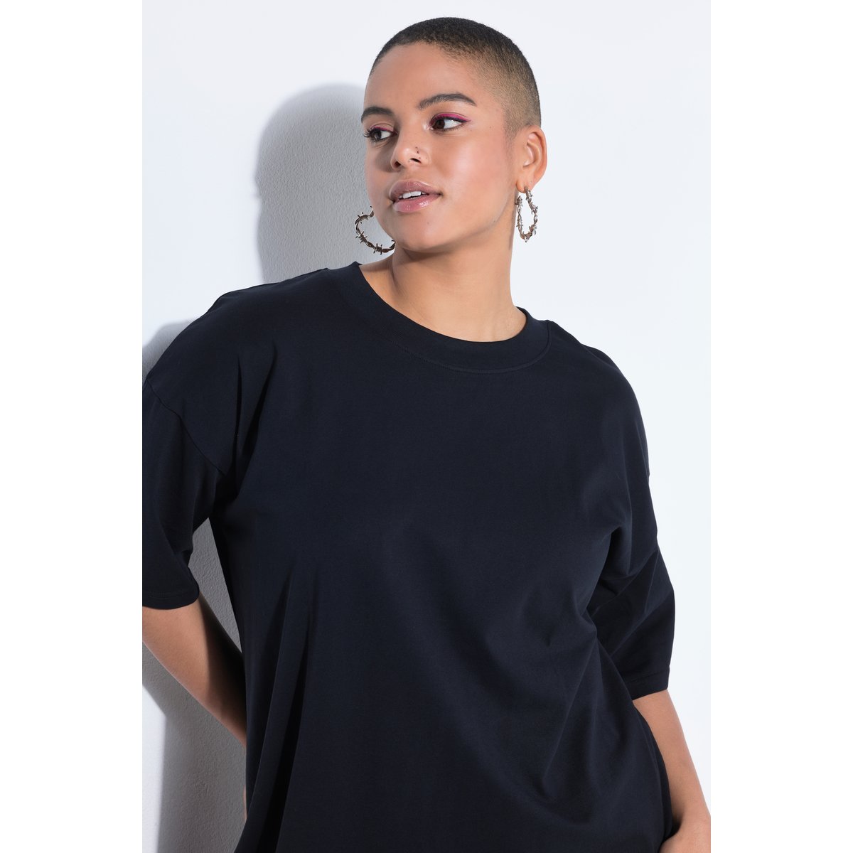 T-shirt oversize avec message imprimé et noir, STUDIO UNTOLD