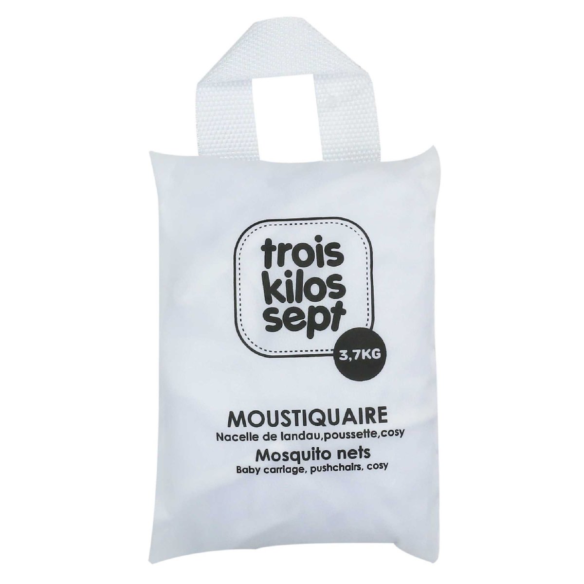 Moustiquaire zippée 3 en 1 noir, TROIS KILOS SEPT
