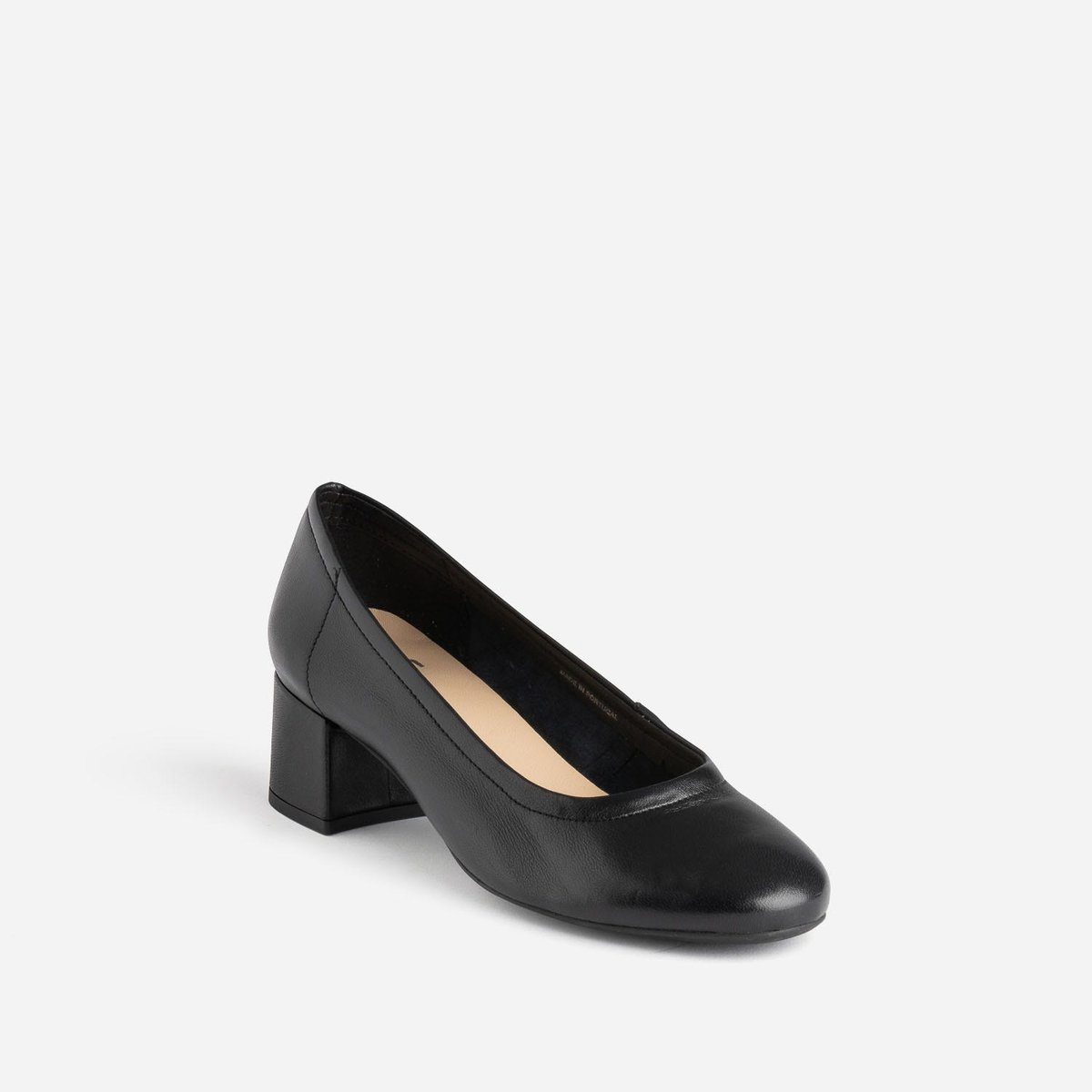 Escarpin en cuir BASMA noir, ERAM