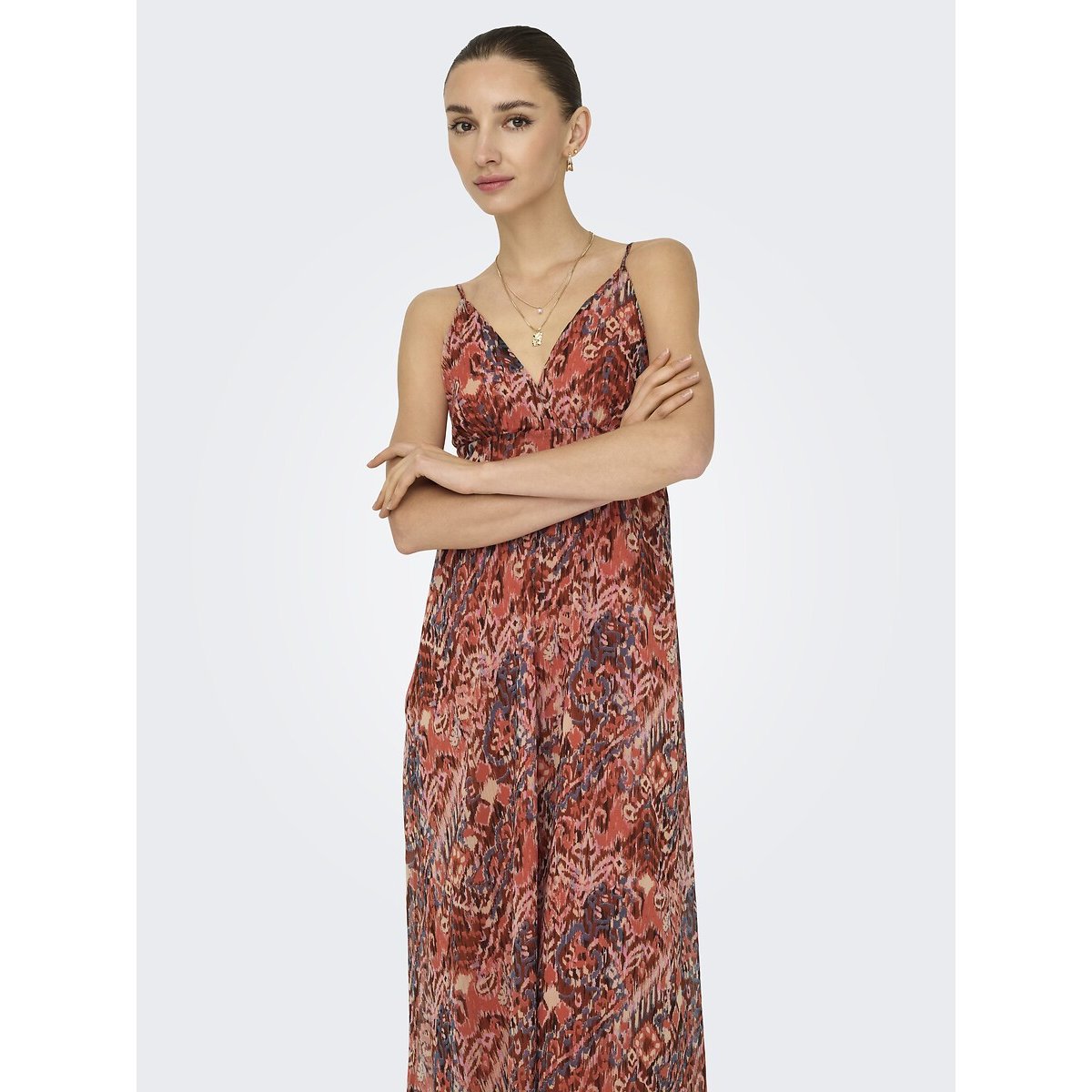 Maxi Cami Dress red print, ONLY