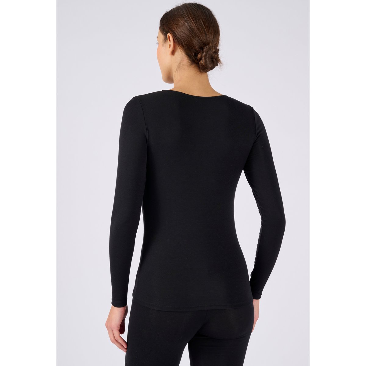 T-shirt manches longues Thermolactyl degré 3 noir, DAMART