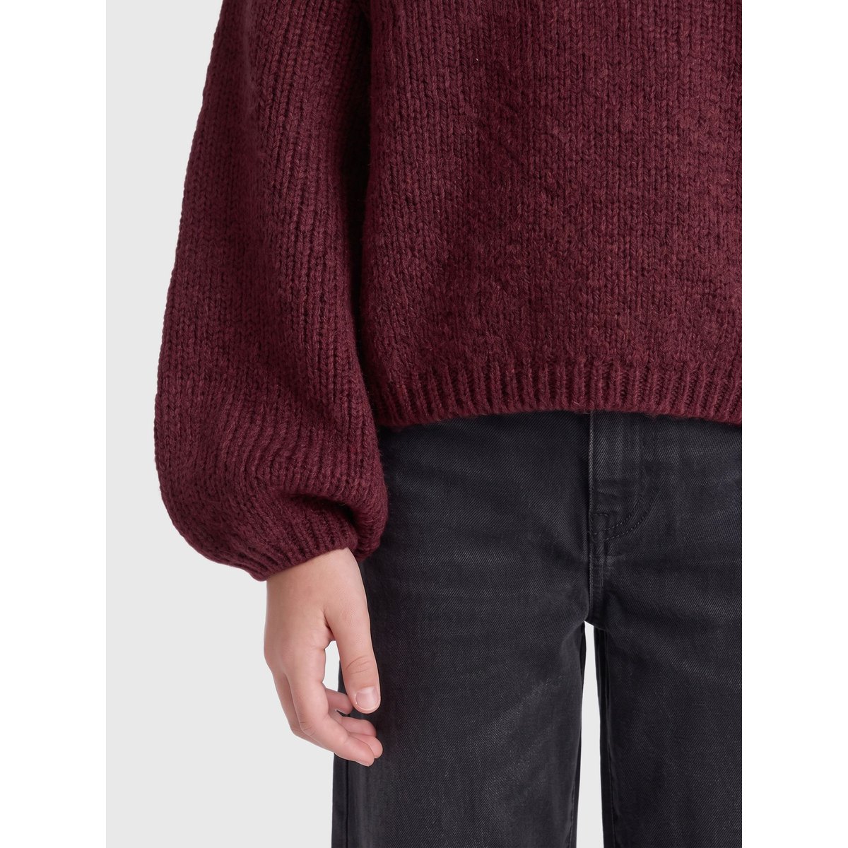 Pull En Maille cabernet, KIDS ONLY