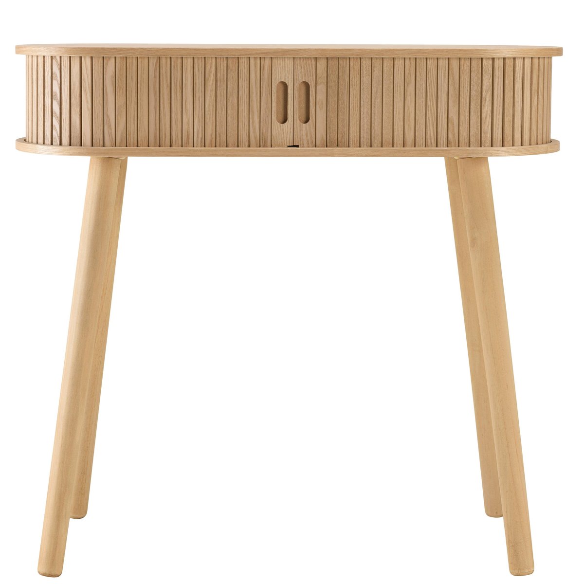 Console ovale  en bois couleur naturelle CASTILLE bois naturel, PIER IMPORT