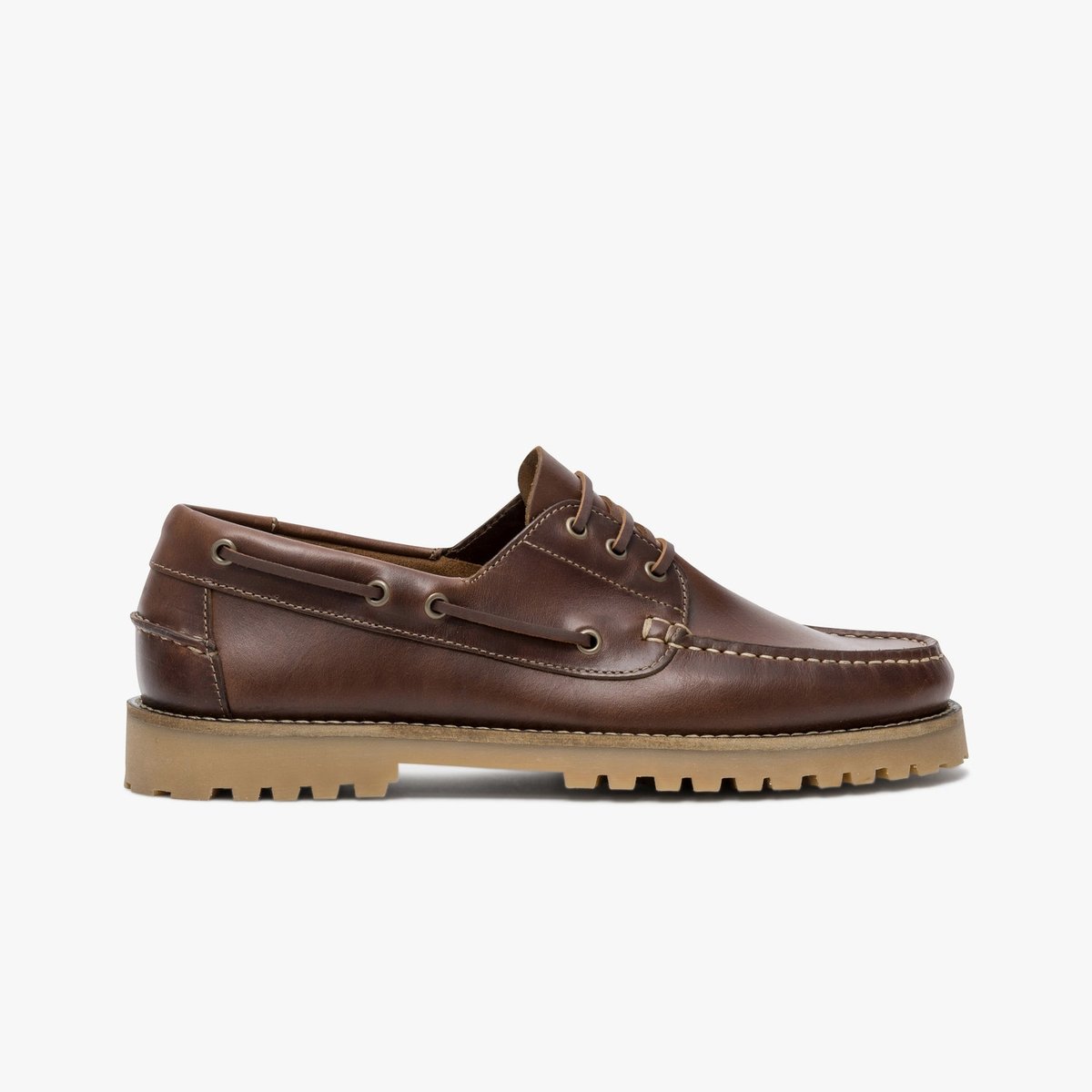Derby en cuir DUCKIE marron chataigne, BOCAGE