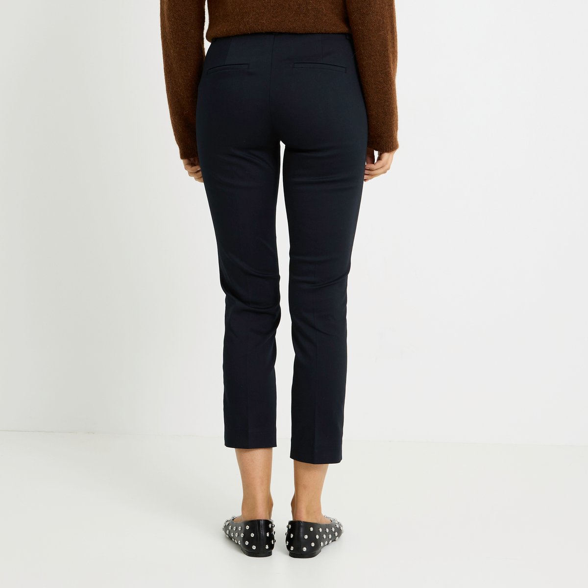 Pantalon cigarette raccourci noir, GRAIN DE MALICE
