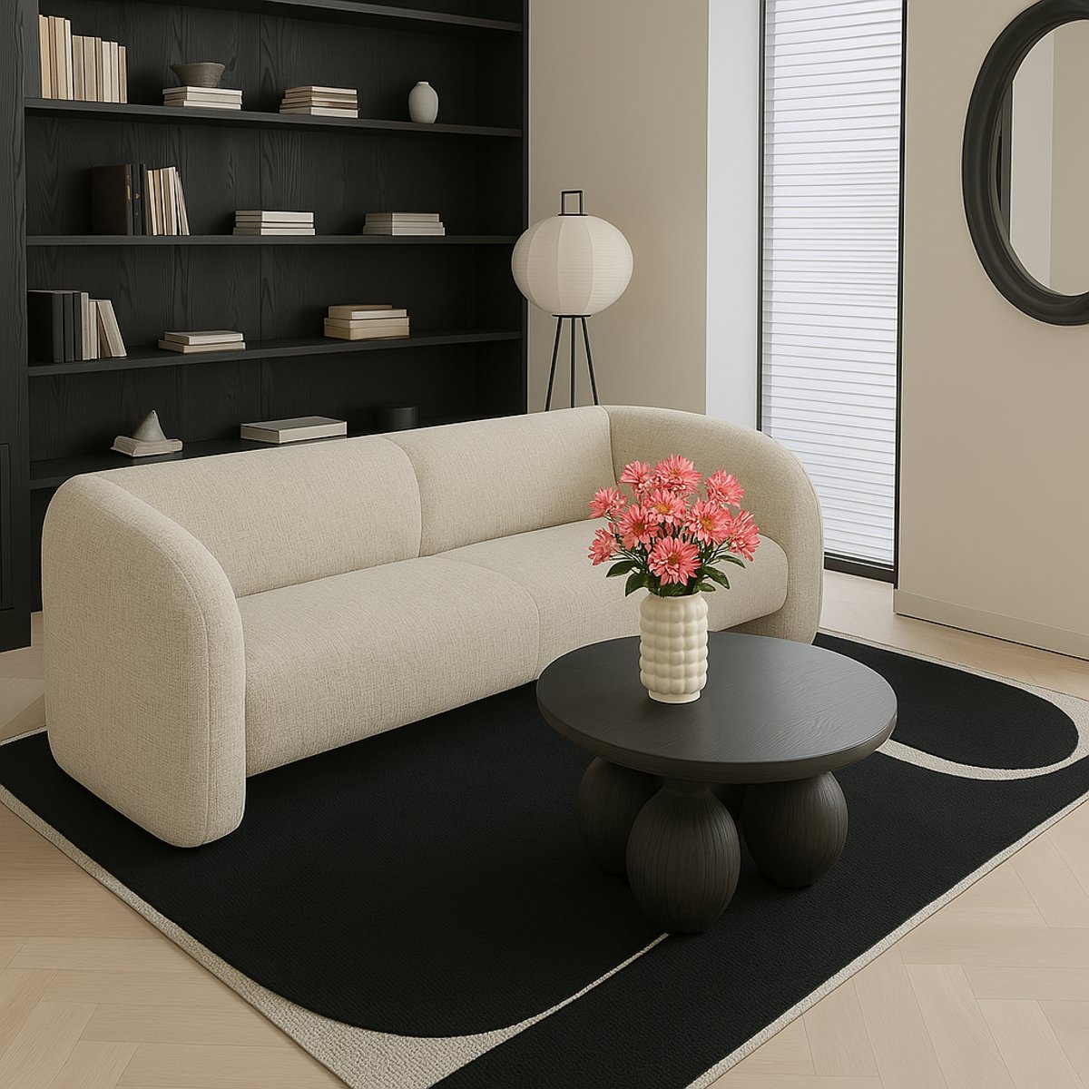 Tige de rose artificielle H49 rose, SIA DECO