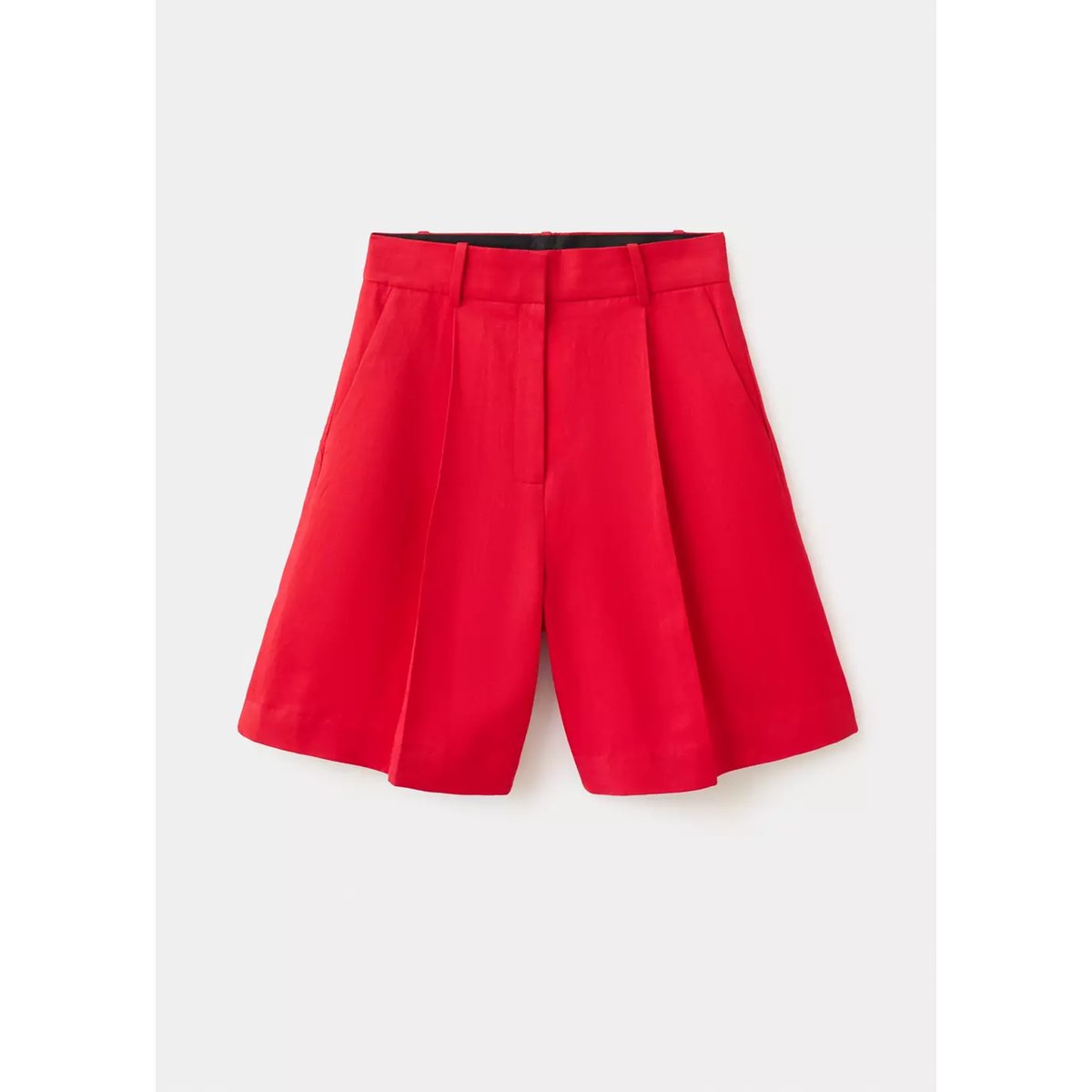 Bermuda droit taille normale rouge, MANGO